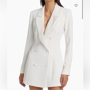 Good American White Blazer Dress